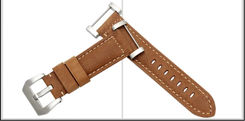 Лидер продаж качество Crazy Horse кожаный ремешок 24 мм хаки для Suunto Основные часы Suunto Core