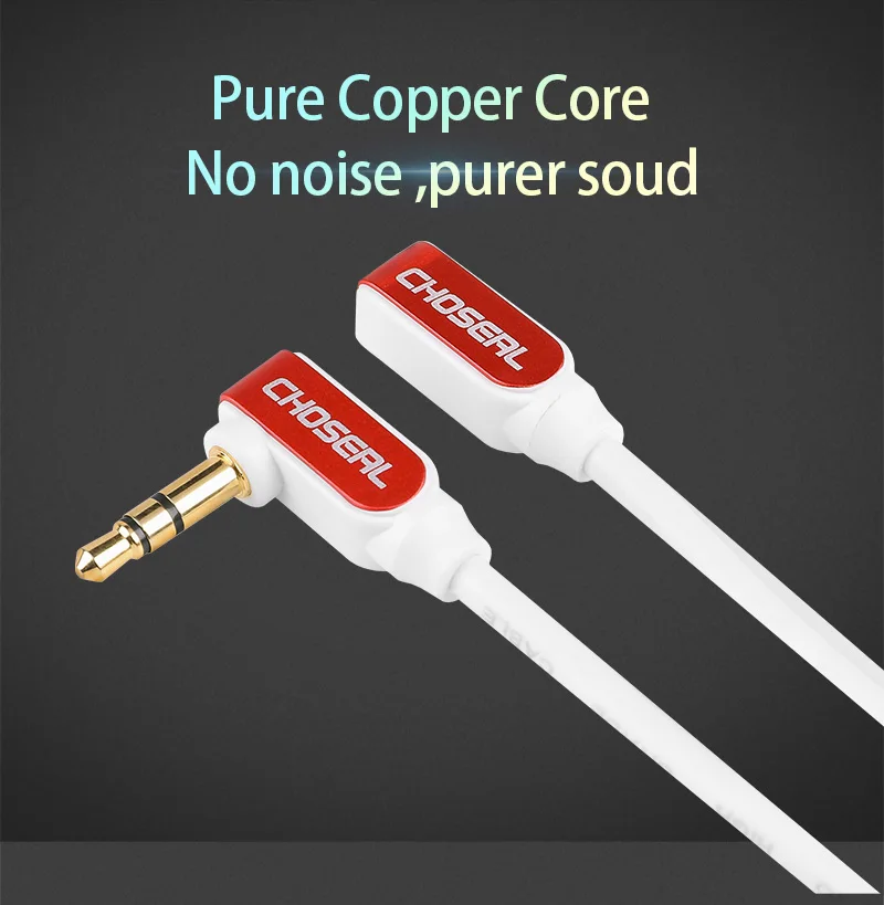 Choseal 3.5mm AUX Stereo Cable Male to Female  Audio 3.5mm Jack Cable for Headphone Phone Car MP3 MP4 Player