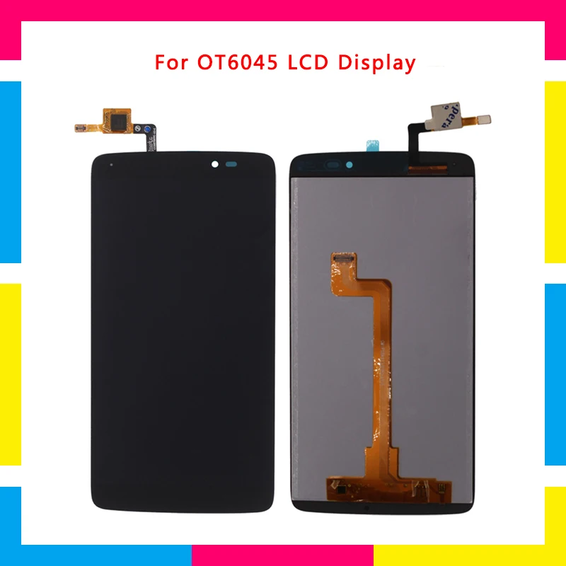 

5PCS LCD Display Screen With Touch Screen Digitizer Assembly For Alcatel One Touch Idol 3 6045 OT6045 Replacement