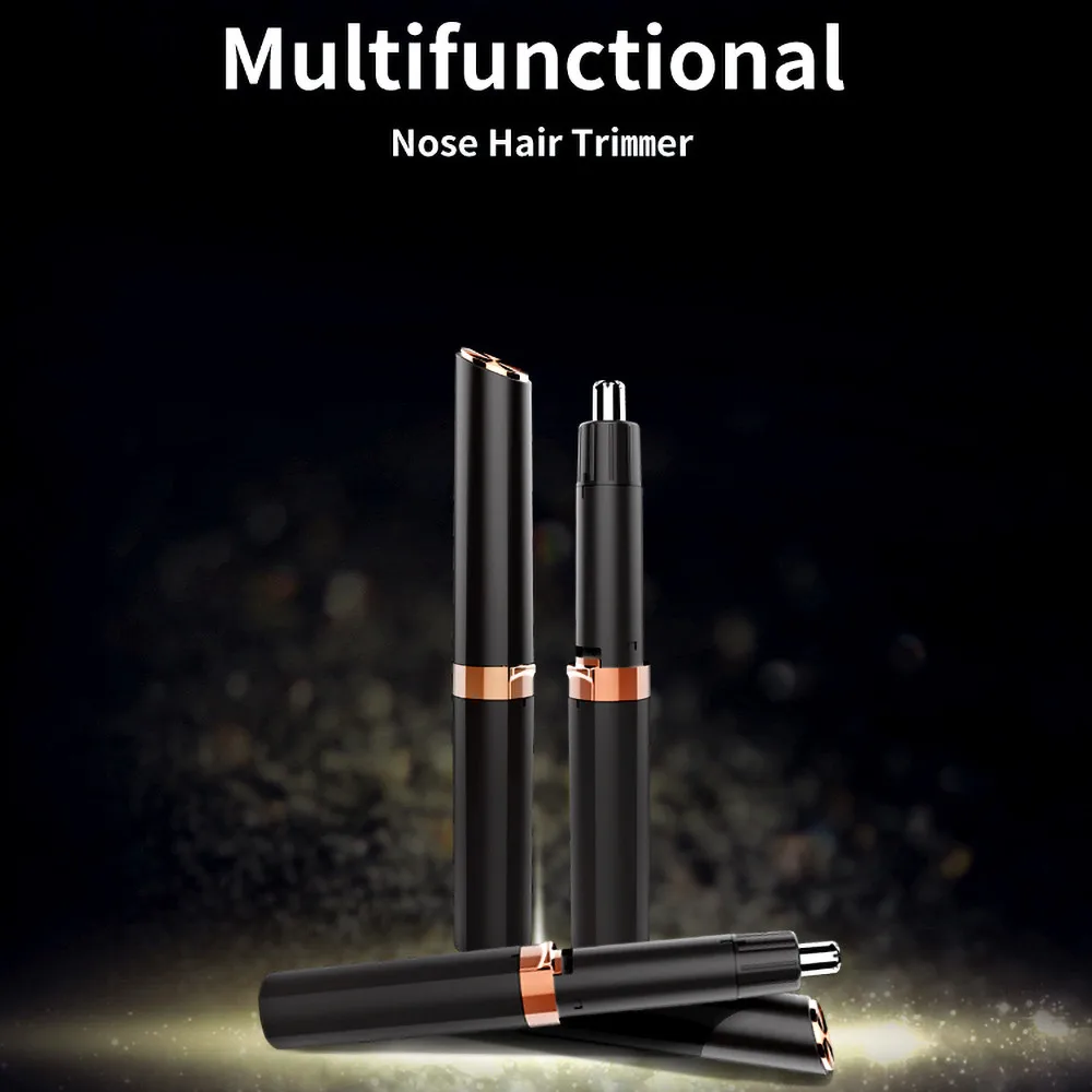 

1 PCS Electric Nose Cleaning Machine Ear Nose Neck Eyebrow Trimmer Safe Comfortable Mini Nose Hair Trimmer For Men Women