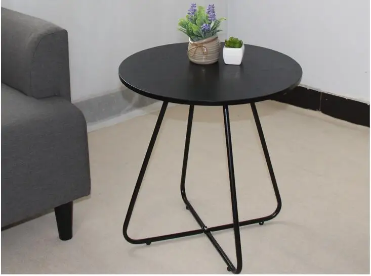 51*48CM Small Coffee Table Balcony Tea Table Modern Bedside Table Sofa Side Round Table