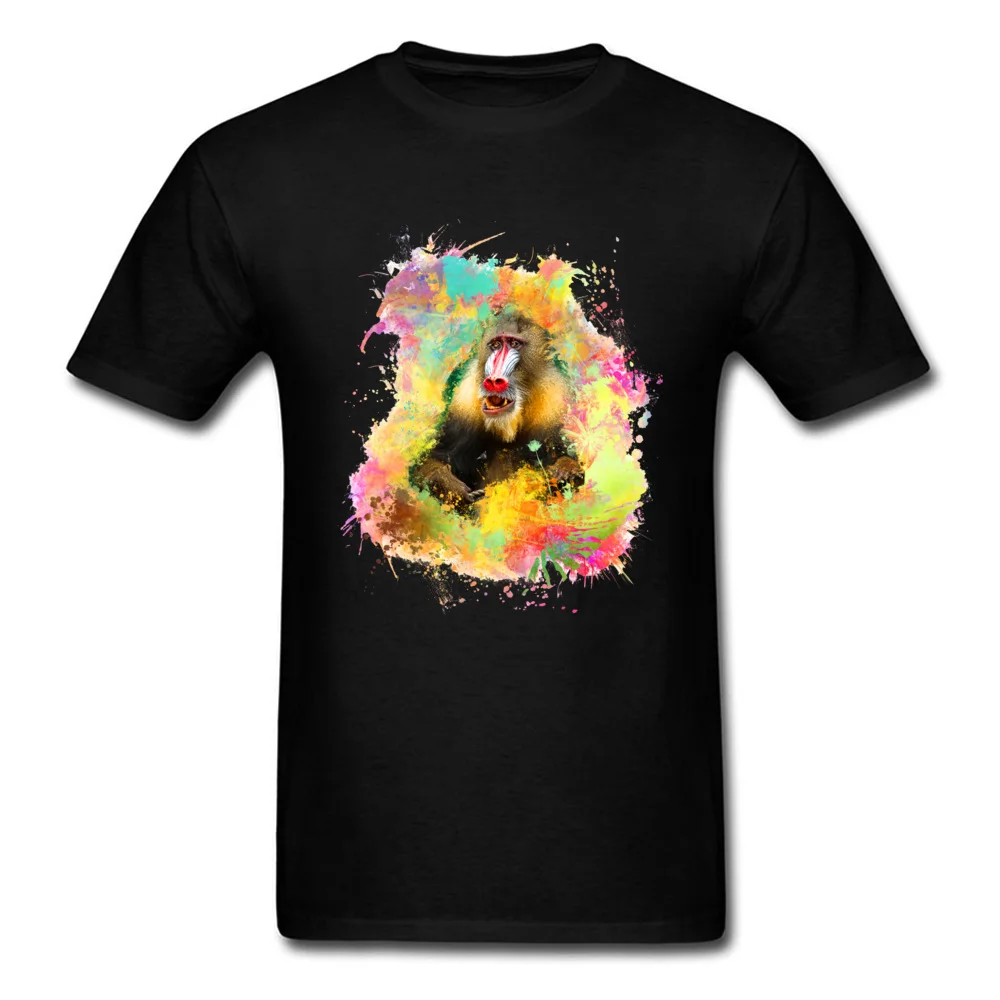 

Youth T-shirts Custom Men Tee-Shirts Monkey Mandrill Tops & Tees High Quality O-Neck Personalized Short Sleeve Cotton Clothing