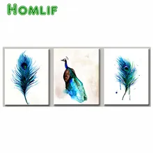 Синий перо павлина обычай алмаз живопись эйген фото полный квадратный греческие Мандала алмазов картина kerstkaarten рождественские открытки