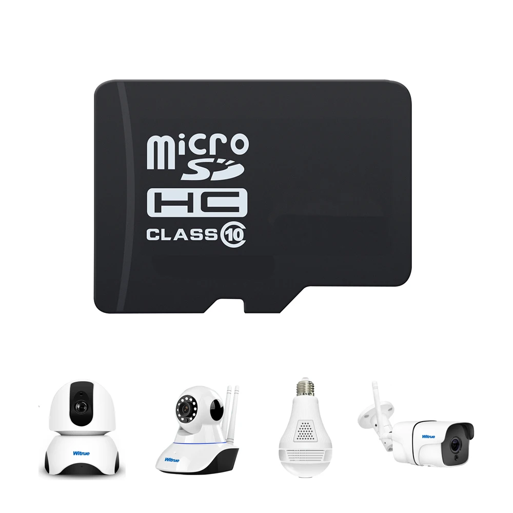Witrue Профессиональный C10 8/16/32/64 Гб микро Sd карты для 720 P 960 1080 IP камеры локального