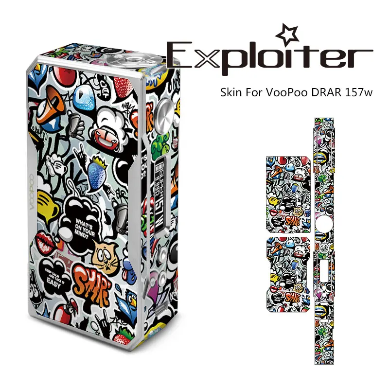 Veeape стикеры Наклейка для VOOPOO перетащите Вт 157 E Cigarett поле mod электронная сигарета s