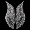 2PCS Luxury Tulle Organza Lace Fabric Wings Applique Patches Embroidery Sewing Trimmings Embellishments Dress Guipure Supplies ► Photo 2/5