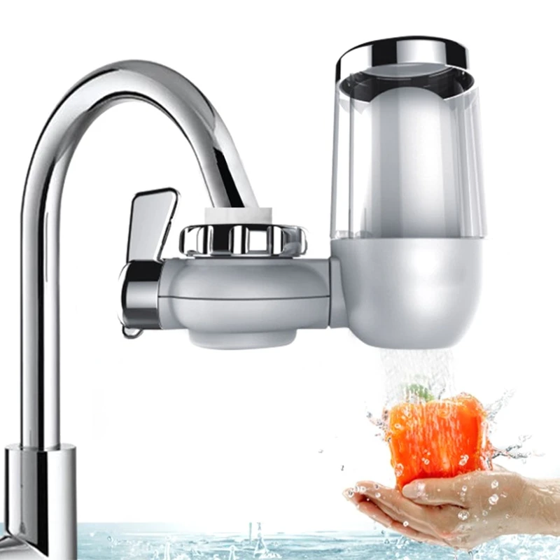 Long-Lasting Water Faucet Filtration System,  Faucet Water Filter,  Removes Lead,  Fluoride & Chlorine - Fits Standard Faucets