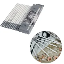 12 шт. белый художник пастельный эскиз художественный Рисунок Нетоксичная основа тонкие карандаши qiang