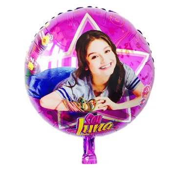 

KUWANLE 50pcs/lot 18inch Cartoon Luna Foil Helium Balloons Birthday Party Decoration Inflatable Toys Party Supplies Globos