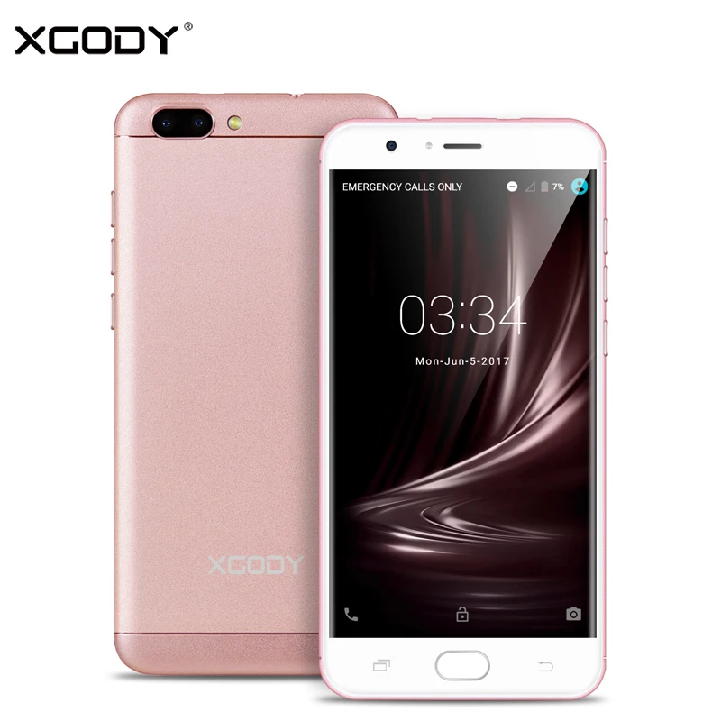 XGODY D18 5.5 Inch 4G LTE Smartphone Android 6.0 Quad Core 1GB RAM+16GB ROM 8.0MP+13.0MP Dual SIM Unlocked Cell Phones Telefon