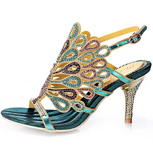Летние женские туфли; удобные кашемировые босоножки на высоком каблуке-шпильке с открытым носком; Повседневные Вечерние туфли; цвет черный, синий, красный, серебристый, золотой - Цвет: stiletto blue