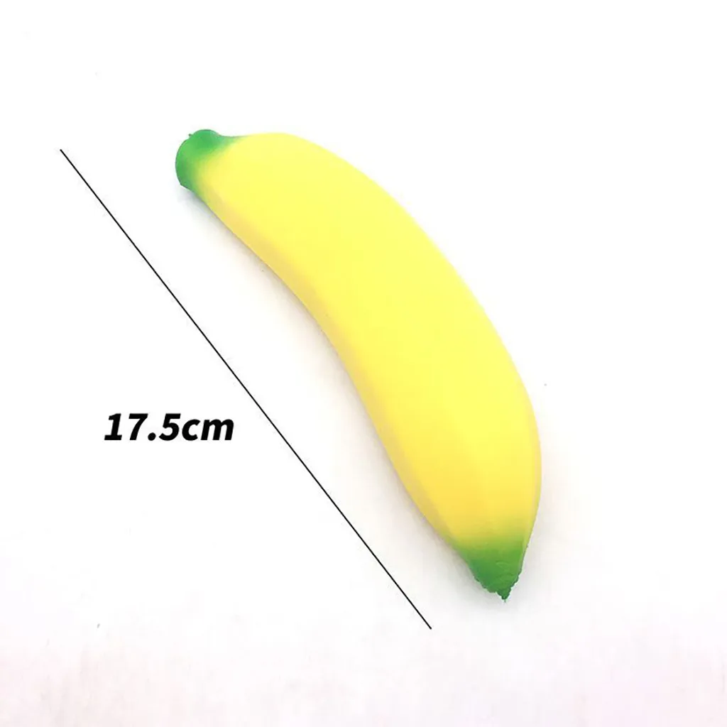 Мягкие и милые jumbo банан антистресс Ароматические очень медленно принимает начальную форму рост детей сжимающаяся игрушка большие Размеры