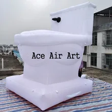 Горячая рекламная Гигантский Рекламный надувной шар новая модель туалет с воздуходувкой для Всемирного дня туалета