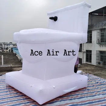 Cheap Hot Promotional Giant Advertising Inflatable New Model Toilet With Blower For World Toilet Day