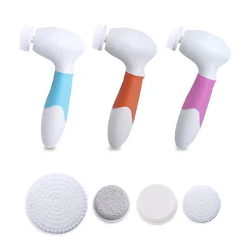 

1 set 4 In 1 Electric Facial Clean Brush Handheld Electric Face Cleaning Set with Different Brush