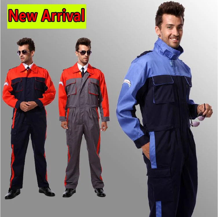 SPARDWEAR Wholesales worker Clothing Factory Uniforms Safety Mens Workwear Working clothes Big Size Suit Sets Men Coveralls