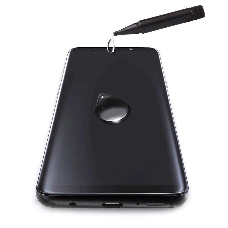 Akcoo Note 9 screen protector with nano liquid UV glue for Samsung Galaxy S8 S9 Plus S7 S6 edge note 8 full glue glass protector