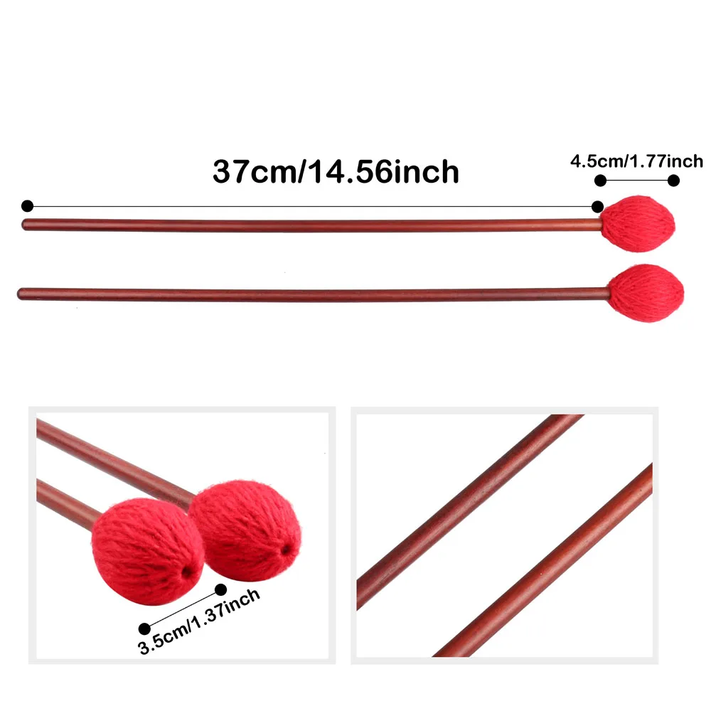 Medium Hard Yarn Marimba Mallets19