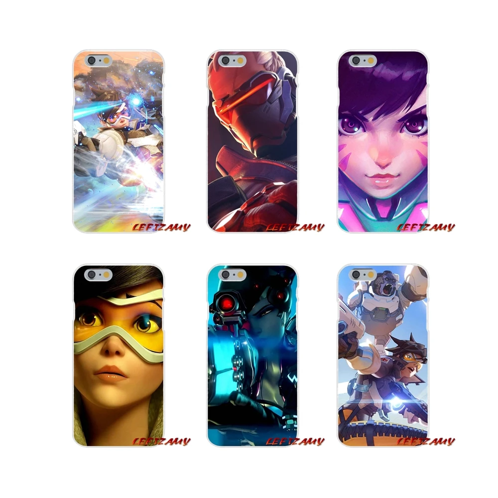 

For Xiaomi Redmi 3 3S 4A 5A Pro Mi4 Mi4C Mi5S Mi6X Mi Max2 Note 3 4 5A Cell Phone Case Cover Overwatch Tracer 76 Pharah OW Genji