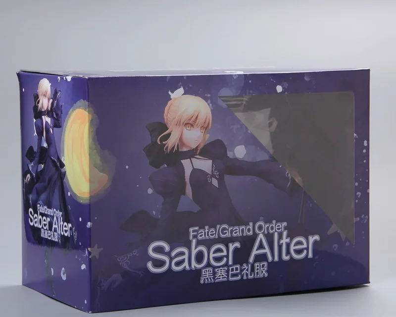 3 цвета 23 см Fate Grand Order Saber Alter Dress Ver Сексуальная ПВХ Модель Коллекция Косплей украшение аниме фигурка игрушка кукла 9'' - Цвет: A with original box