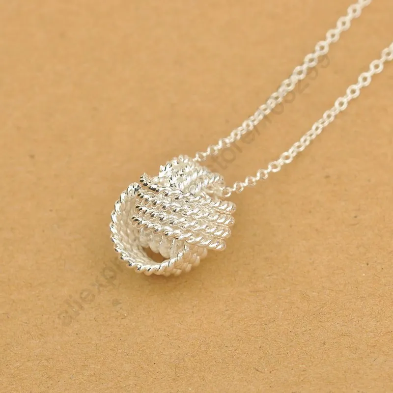 

Акции, бесплатная доставка, красивое Модное Элегантное ожерелье из стерлингового серебра 925 пробы с полыми элементами, ювелирные изделия для женщин