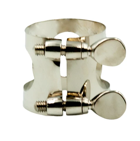 Light of Musical Store-1 Piece Metal Ligature Clip Clamp for Saxophone Mouthpiece Silver