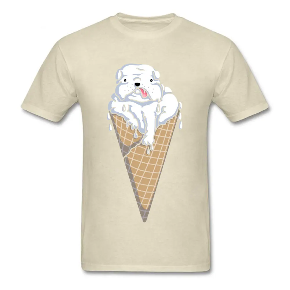 Custom Pup Pop Tops Tees for Men Funny Fall O Neck Pure Cotton Short Sleeve Top T-shirts Customized Top T-shirts Pup Pop beige
