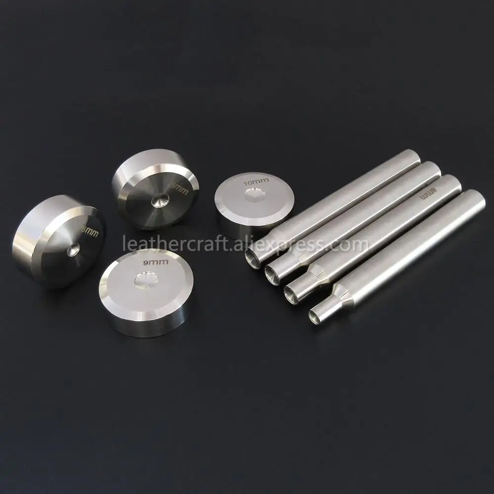 Double cap rivets setting tool kit 