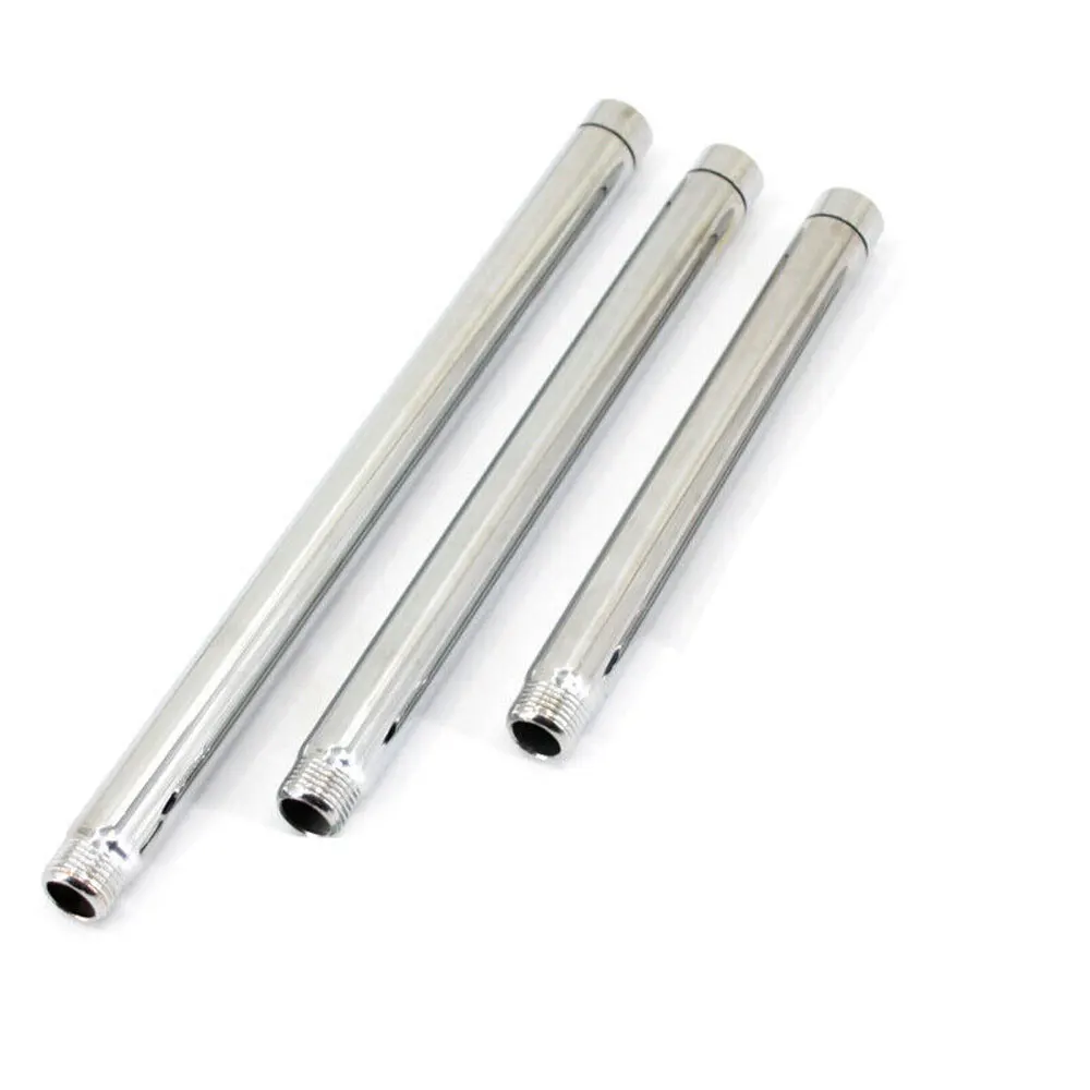 

Chrome Premium Quality Shower Head Hose Extension Pipe Adjustable Shower Arm