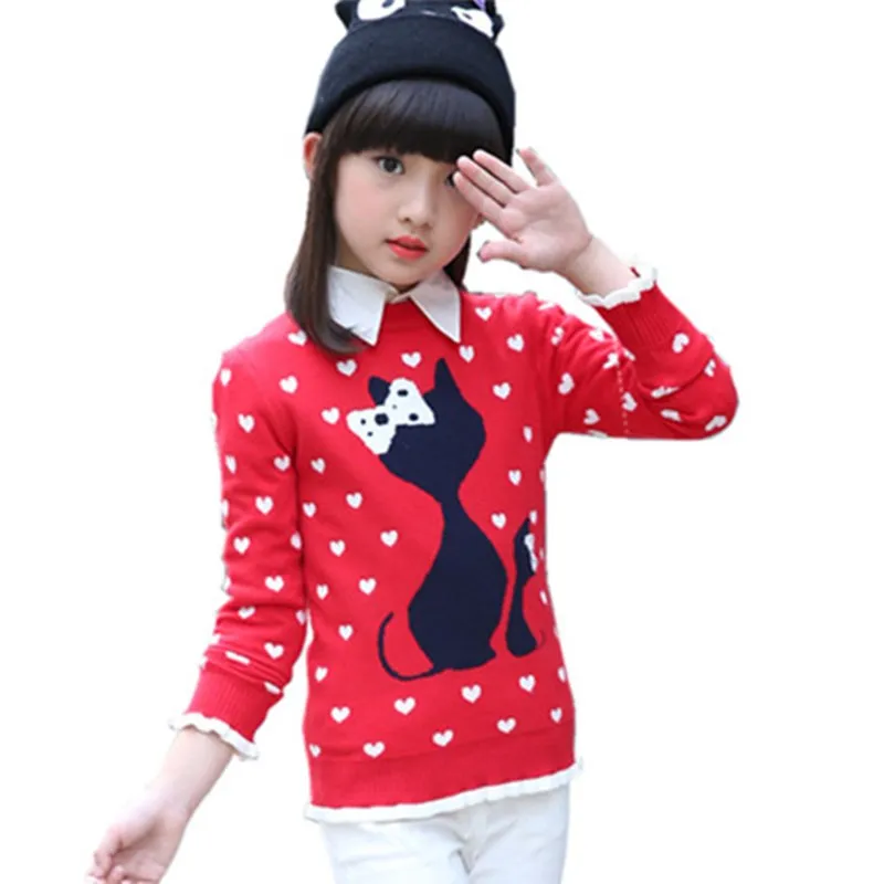 Achat Filles Chandails Automne Hiver Pull Pour Fille Épaissir Enfants Vêtements Pull Fille Pull Enfants Vêtements À Tricoter Bébé Chaud Tops