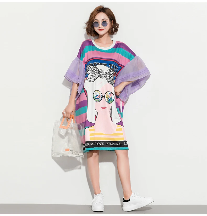 cartoon t shirt dress