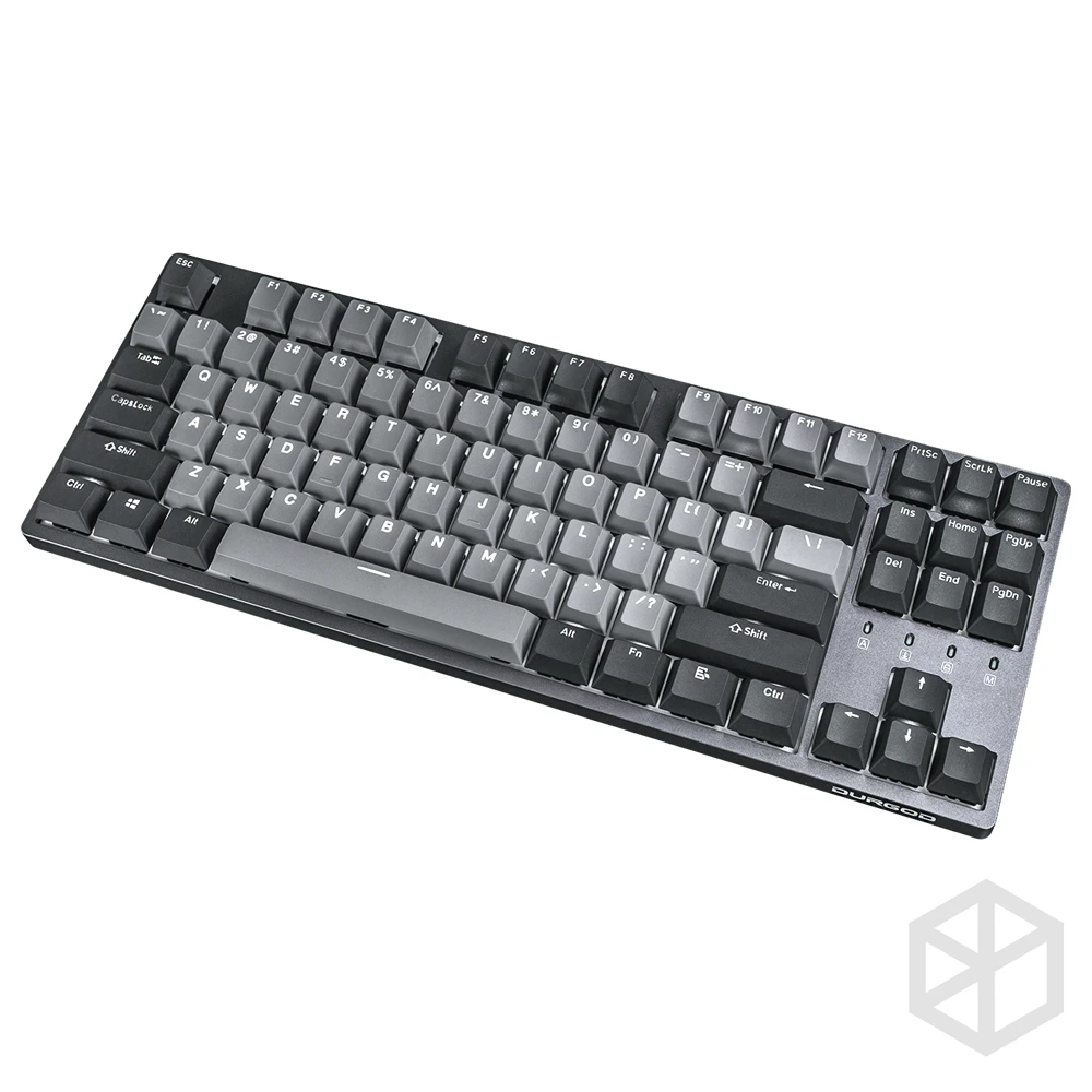  durgod 87 corona k320 backlit mechanical keyboard cherry mx switches pbt doubleshot keycaps brown b
