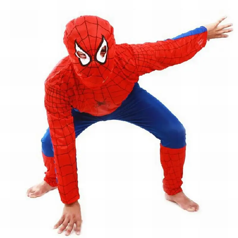Комплекты одежды для детей «Человек-паук» Рождество Супермен костюм Бэтмена, косплей Детские пижамные комплекты с длинными рукавами для малышей в стиле «Человек-паук» ночное белье для малышей