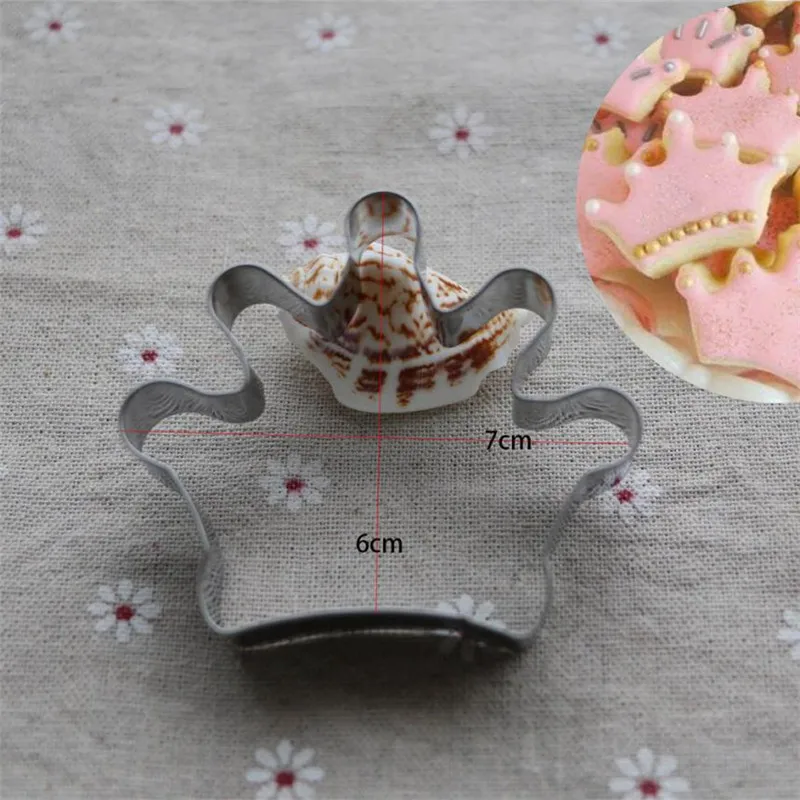 3 шт. принц корона металлический формочка для печенья для резки теста из нержавеющей стали DIY Форма для выпечки торта Мусса форма для духовки формы для печенья