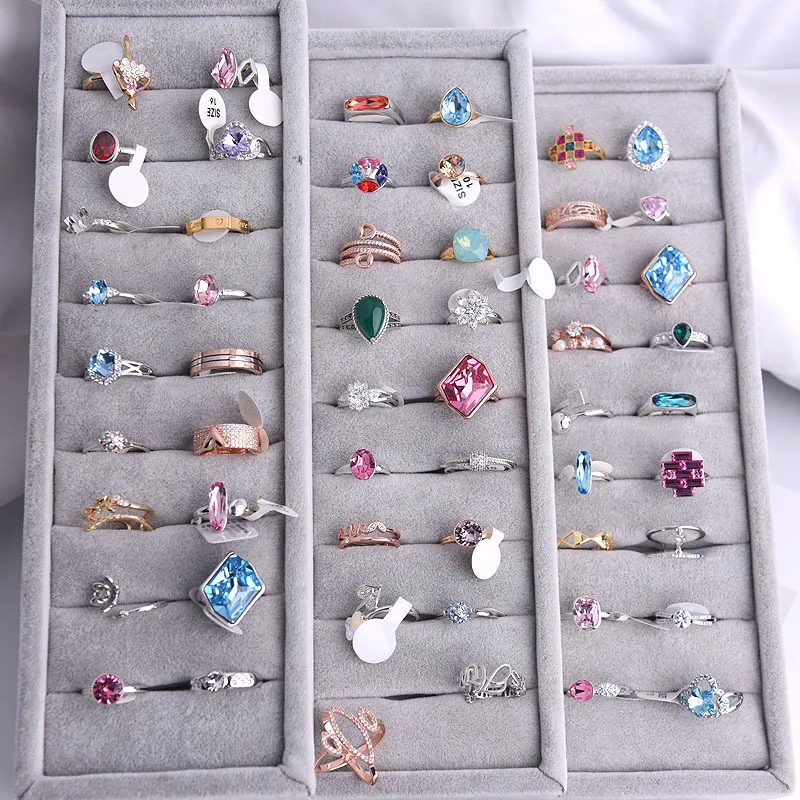 

50 Pcs/lot fashion women new wholesale rings jewelry mix random style hot sale men ring jewelry wholesale 0708-52