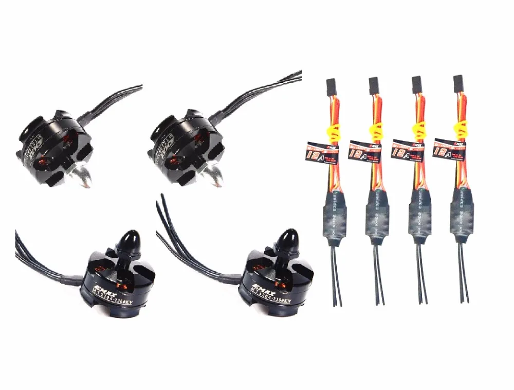 4 xBlheli/Simonk 12A ESC + 4x MT2204 2300KV 2 пары 5030 мотор для 250 мм QAV250 Мультикоптер | Игрушки и хобби