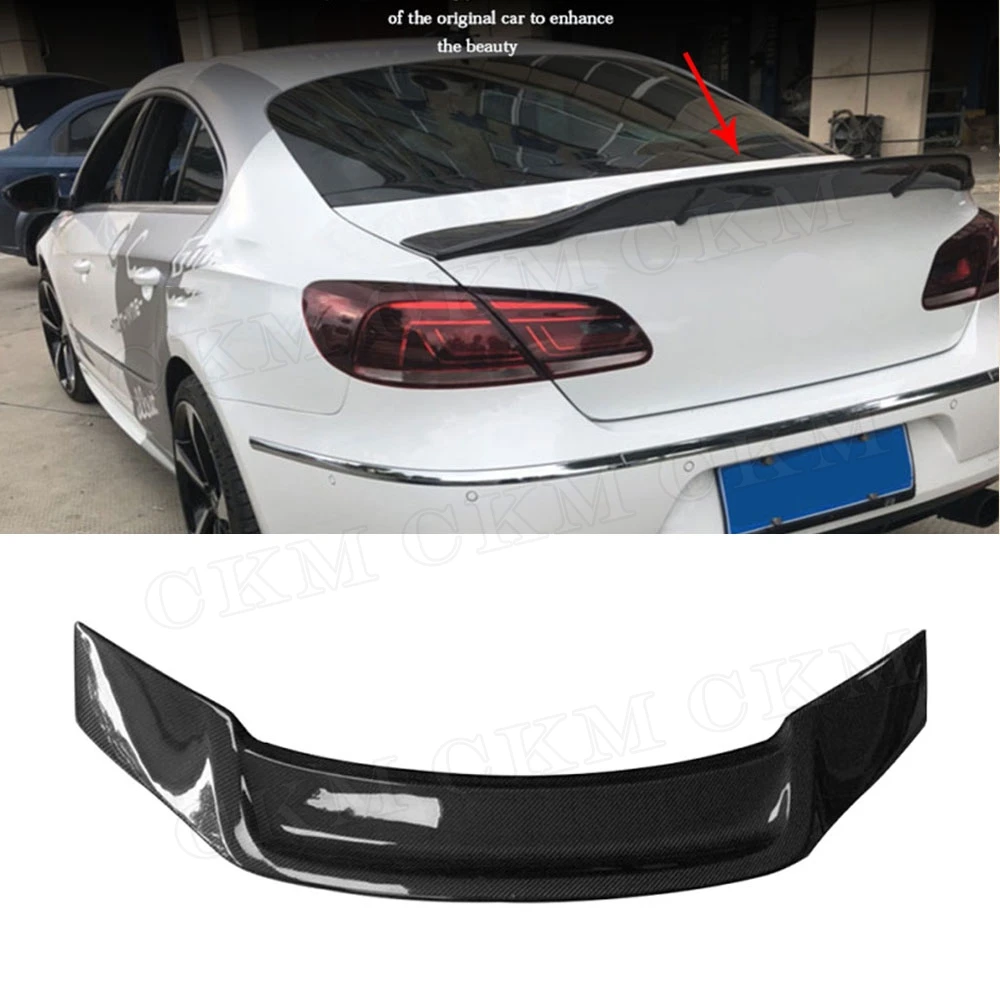 Задний спойлер из углеродного волокна для Volkswagen VW Passat CC Sandard 2009 2018 R стильная
