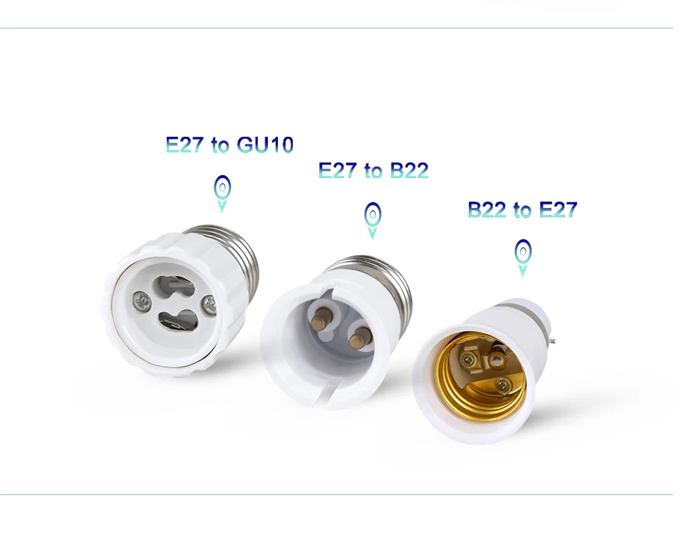 E27 для GU10 лампа Конвертор гнездо E12 E14 G9 B22 MR16 светодиодный Базовый адаптер для преобразования гнезд ламп огнеупорные для Светодиодная лампа для дома