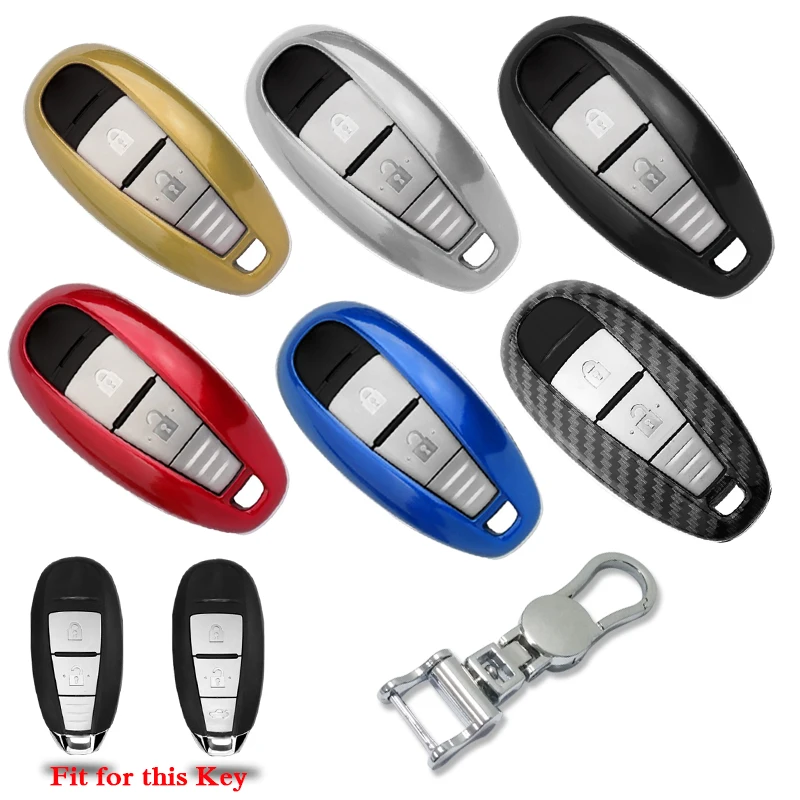 

Zinc Alloy Car Key Chain+ABS Car Key Cover Case For Suzuki Vitara Swift Ignis Kizashi SX4 Baleno Ertiga Car Key Cover