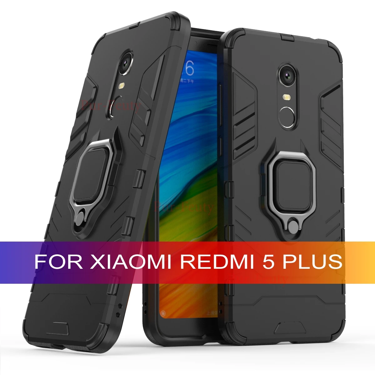 Чехол для Xiaomi Redmi 5 Plus 360 ударопрочный черный красный чехол телефона Xiao Red mi MEE7 MET7 MEG7