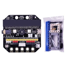 Базовая: Плата расширения бит IO горизонтального типа Pinboard Microbit pyton макетная плата с пакетом расширения для Micro: Bit Hot