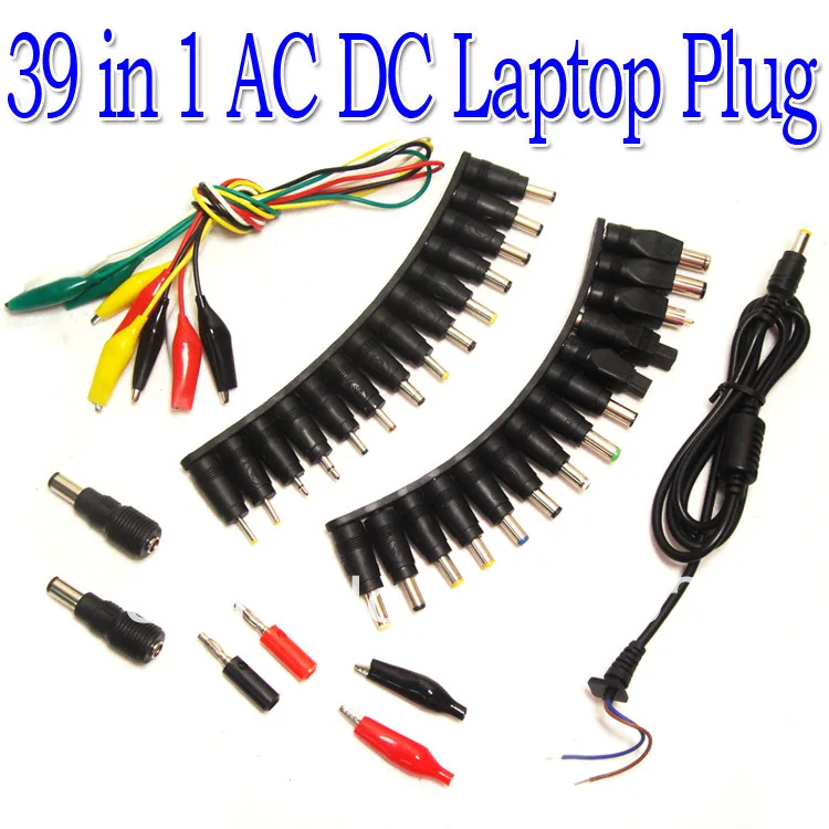 

Free shipping 39 in 1 Universal AC DC Jack Power Supply Adapter Connector Plug for HP IBM Dell Apple Notebook Cable