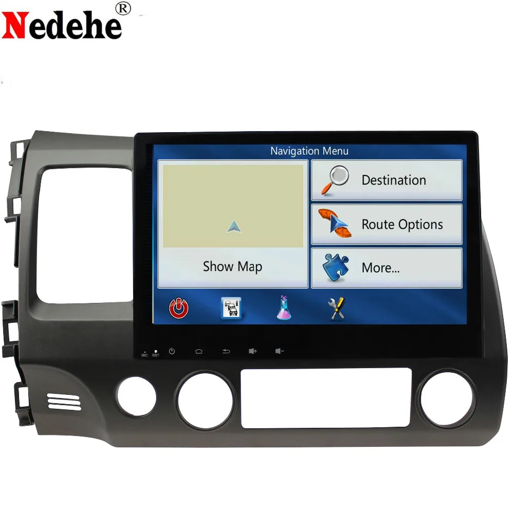 Clearance Nedehe Android 8.1 Quad core 10.1 inch for Honda Civic 2006-2011 car radio car dvd gps navigation steering wheel control 0 Clearance Nedehe Android 8.1 Quad core 10.1 inch for Honda Civic 2006-2011 car radio car dvd gps navigation steering wheel control 0