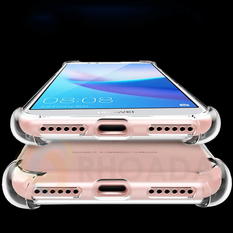 Premium Soft Skin Flexible Bumper Clear TPU Case For Huawei Enjoy 8E Transparent Anti-knock Back Cover |