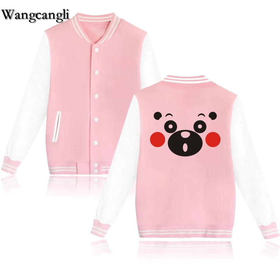 Luckyfridayf harajuku kawaii Мультфильм Kumamon японская Мужская/Женская бейсбольная одежда