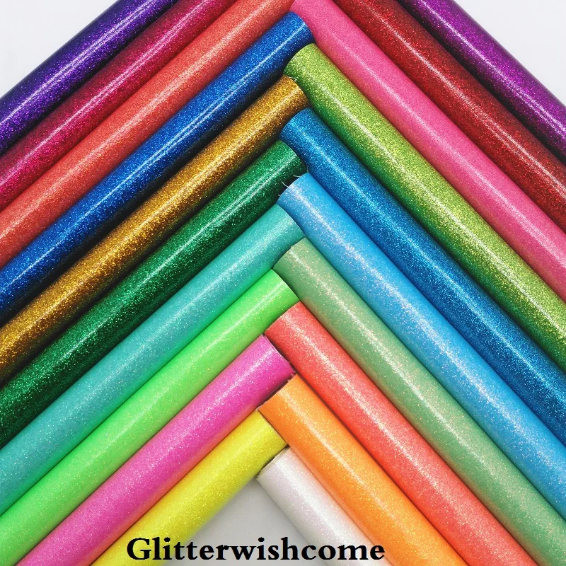 21X29CM A4 Size Vinyl For Bows Smooth Glitter Leather