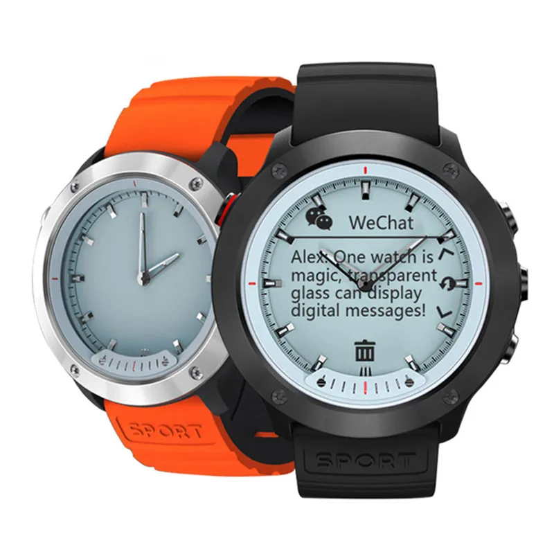 

M5BDO Transparent Screen Smart Watch Men IP68 Waterproof Heart Rate Monitor Stainless Steel Clock Smartwatch For IOS Android