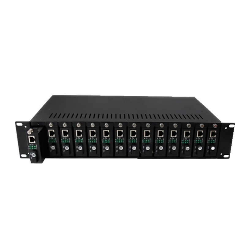 Media Converter Rack 2U 19″14 Slots Rack Mount