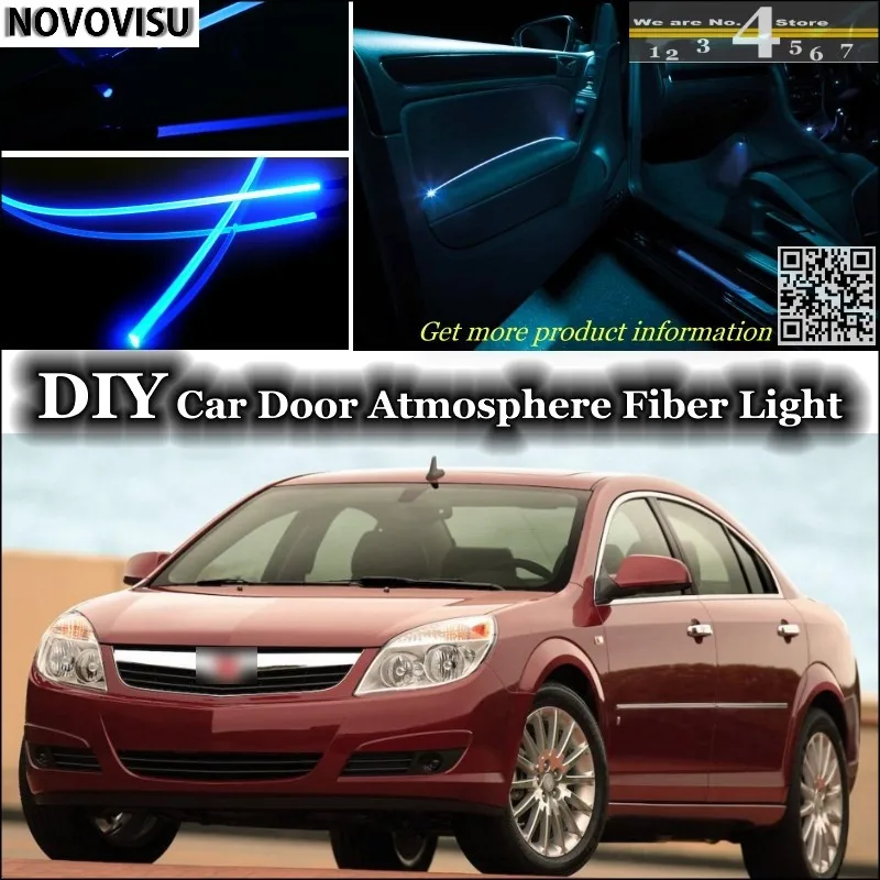 NOVOVISU For Saturn Aura interior Ambient Light Tuning Atmosphere Fiber Optic Lights Inside Door Panel illumination Not EL light 02