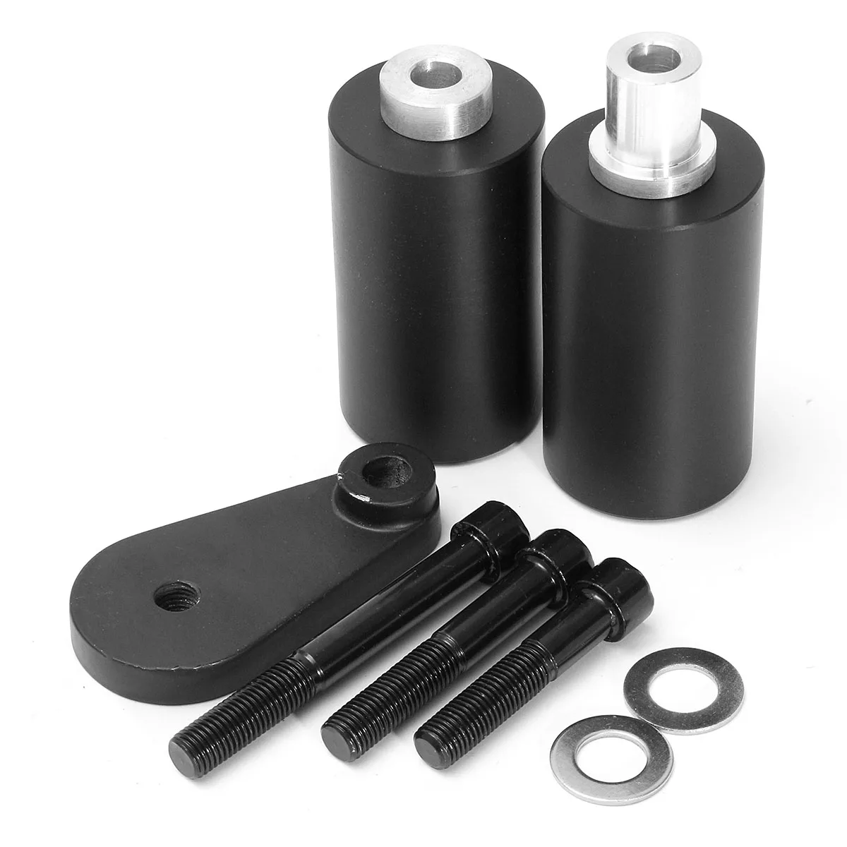 

1 Set Black Motorcycle NO Cut Frame Sliders Crash Protector For Yamaha YZF R6 03-05 R6S 2006-2009 Plastic Steel
